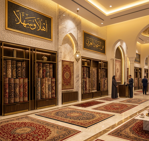 معرض شركة السجاد الذهبي الفاخر في طرابلس